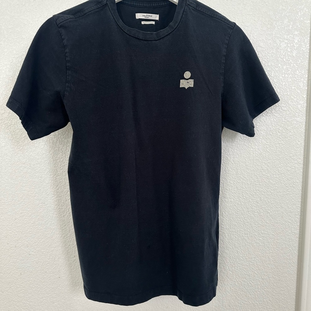 Black graphic T-shirt by Isabel Marant